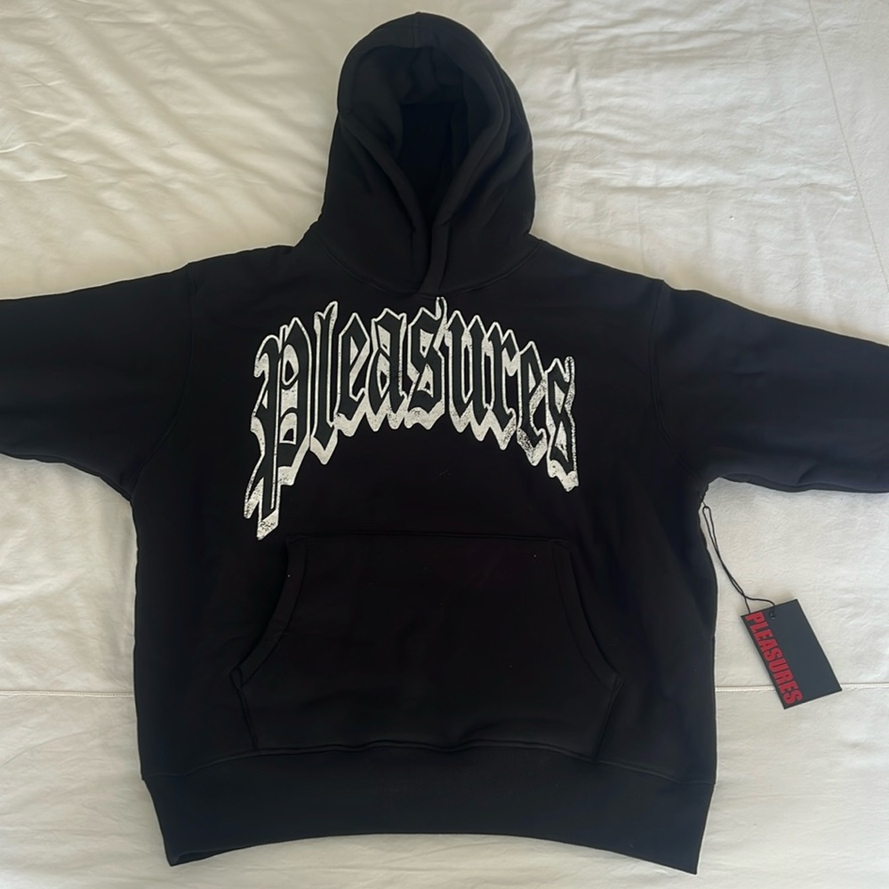 Brand New Unworn PLEASURES Hoodie Black Large